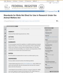 Federal Register - AWA